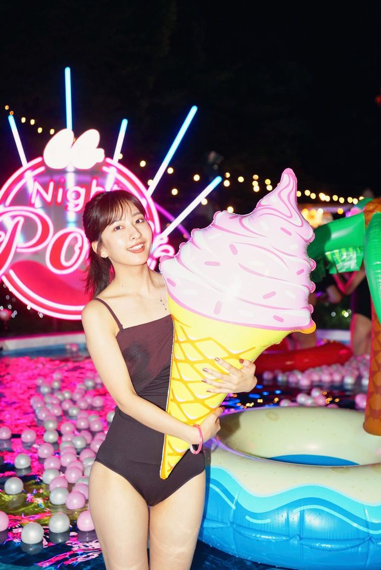 斉藤里奈＜CanCam×Tokyo Prince Hotel Night Pool 2023＞東京プリンスホテル GARDEN POOL（2023年7月15日）