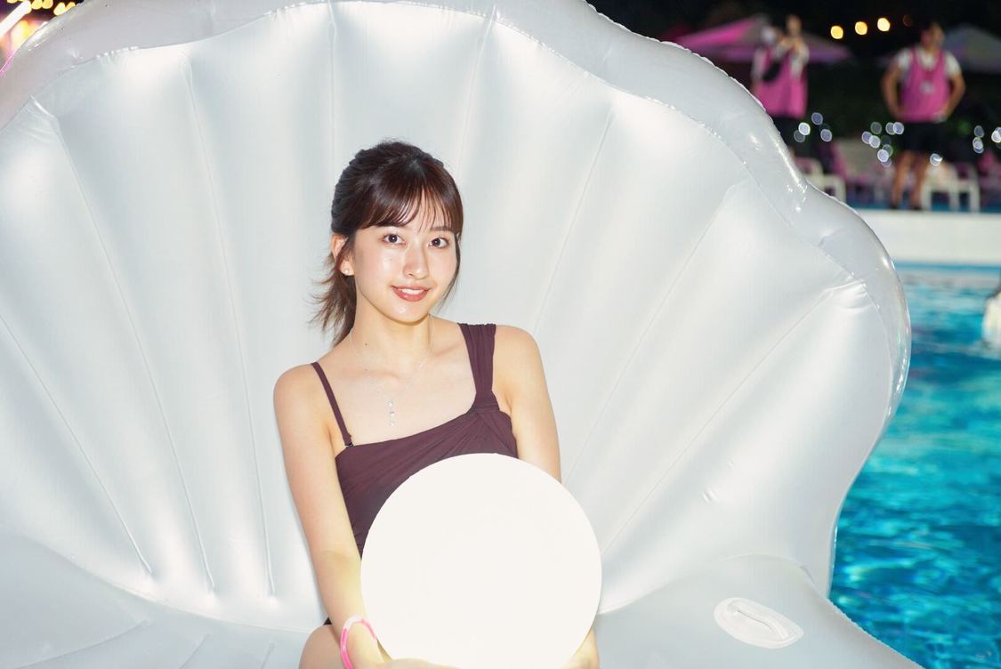 斉藤里奈＜CanCam×Tokyo Prince Hotel Night Pool 2023＞東京プリンスホテル GARDEN POOL（2023年7月15日）