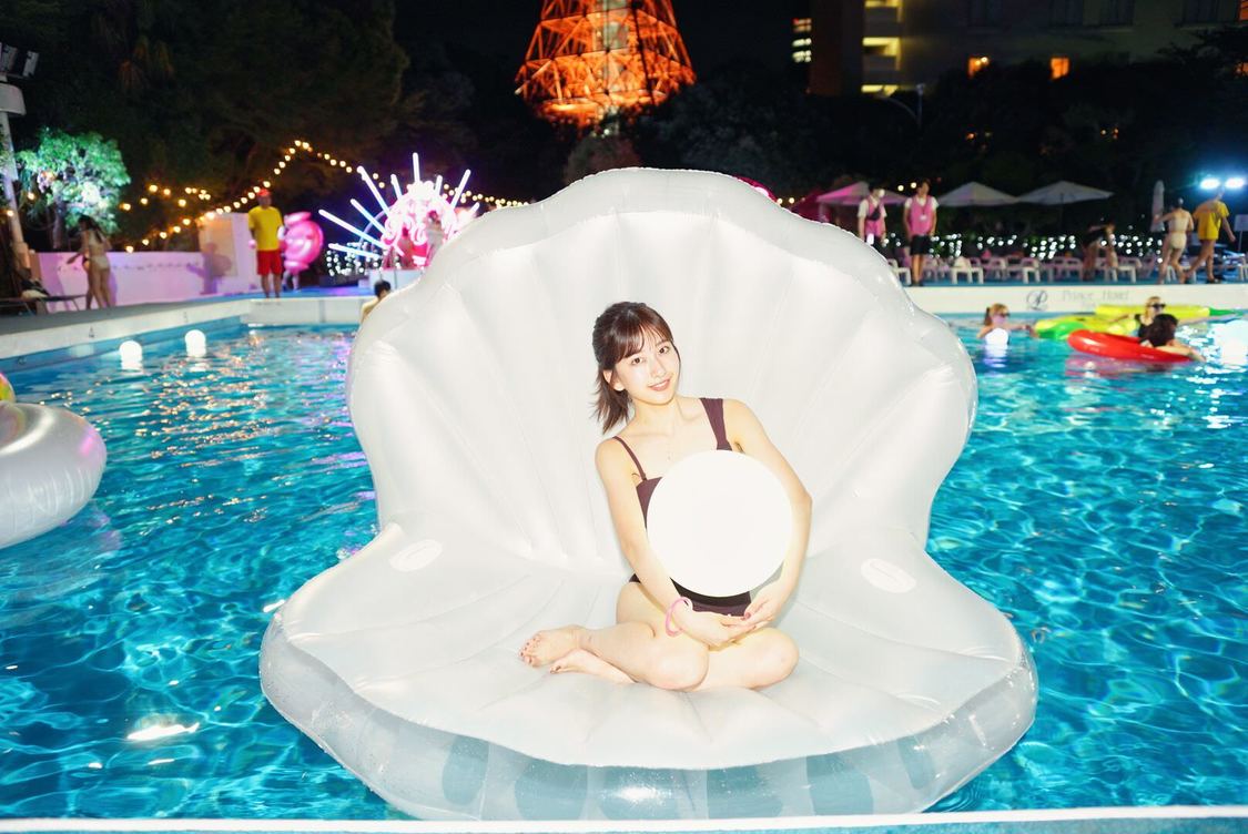 斉藤里奈＜CanCam×Tokyo Prince Hotel Night Pool 2023＞東京プリンスホテル GARDEN POOL（2023年7月15日）