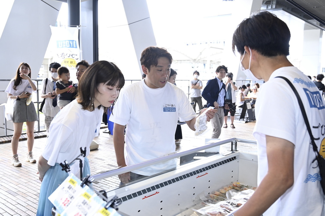 ＜「ごひいき！三陸常磐キャンペーン」 in 豊洲 トークイベント＞豊洲市場（2023年7月15日）