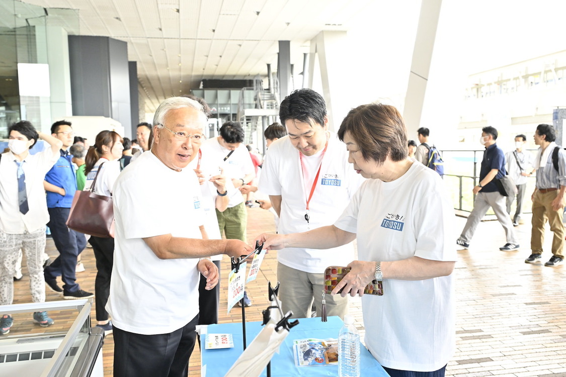 ＜「ごひいき！三陸常磐キャンペーン」 in 豊洲 トークイベント＞豊洲市場（2023年7月15日）