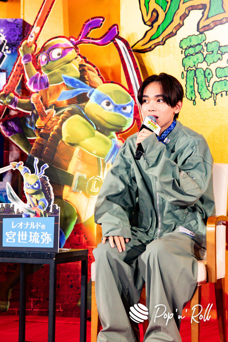 映画『ミュータント・タートルズ：ミュータント・パニック！』日本語吹替版完成報告会見（2023年8月23日）