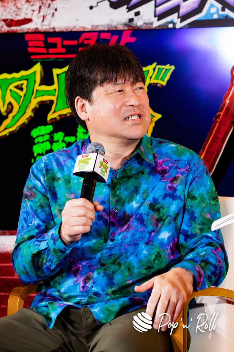 佐藤二朗（映画『ミュータント・タートルズ：ミュータント・パニック！』日本語吹替版完成報告会見（2023年8月23日））