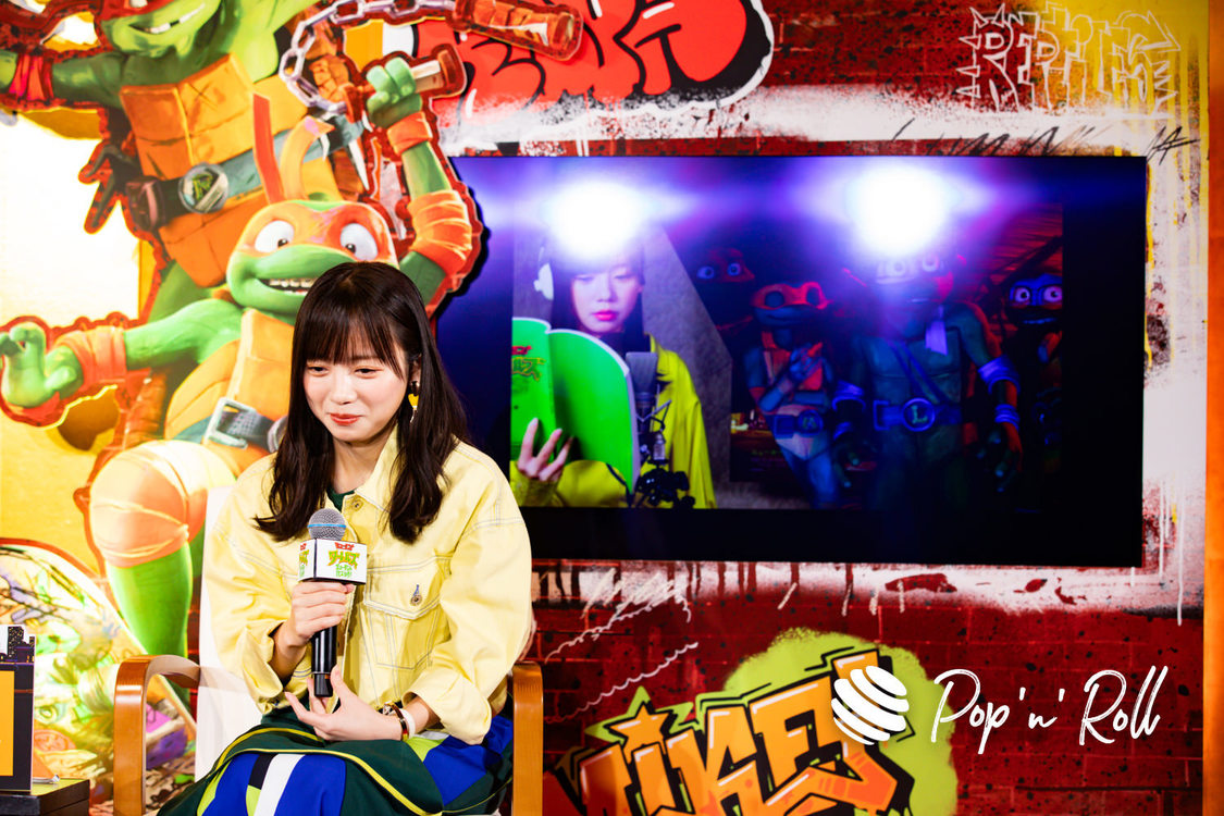 齊藤京子（日向坂46）（映画『ミュータント・タートルズ：ミュータント・パニック！』日本語吹替版完成報告会見（2023年8月23日））