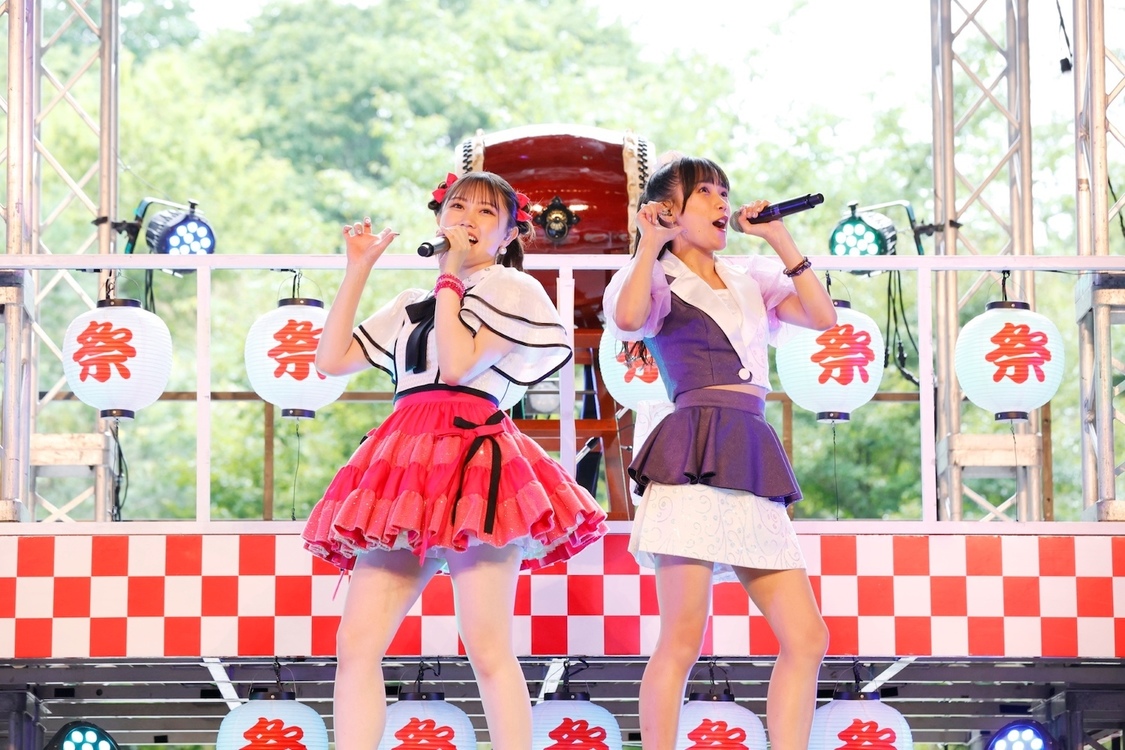 小野田紗栞、河西結心：つばきファクトリー＜つばきファクトリーの夏祭り2023 ～灼熱～＞山梨・河口湖ステラシアター（2023年8月24日）