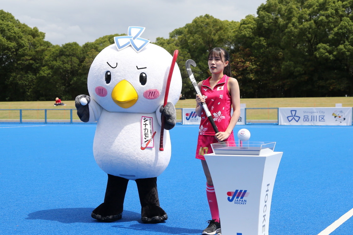 河西結心（つばきファクトリー）、シナカモン＜ホッケー日本代表国際強化マッチ＞大井ホッケー競技場（2023年9月3日）