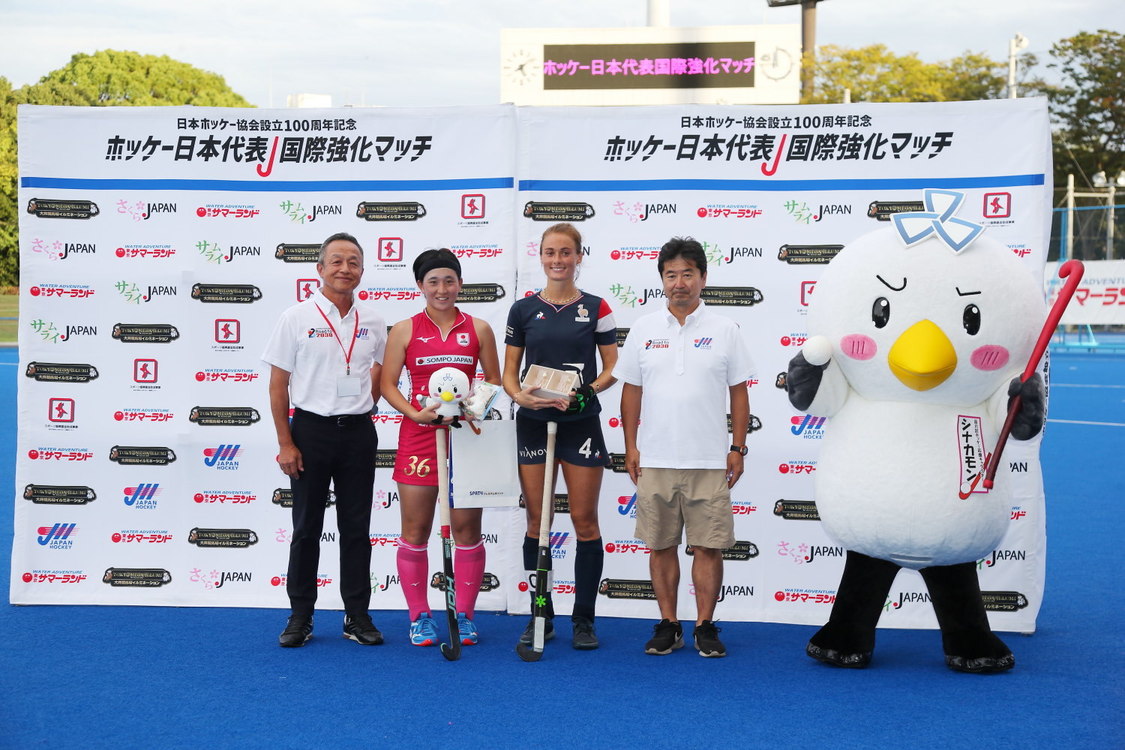 長谷川選手＜ホッケー日本代表国際強化マッチ＞大井ホッケー競技場（2023年9月3日）