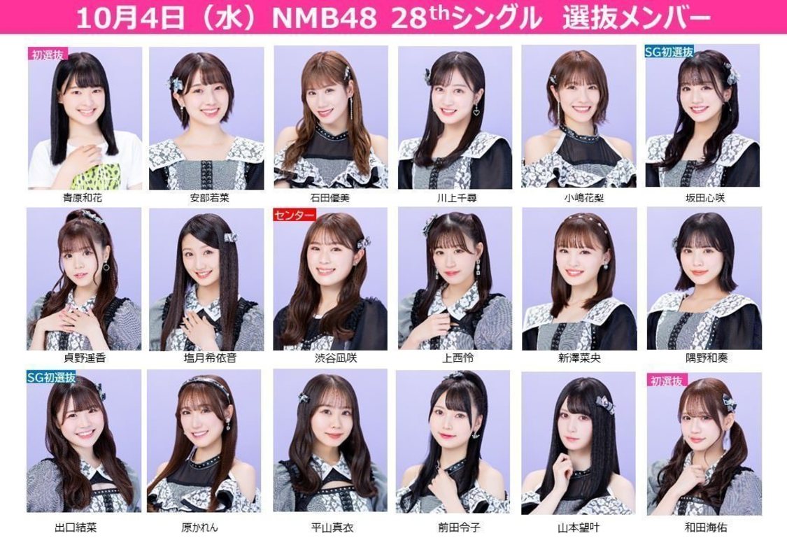 28thシングル選抜メンバー 18名