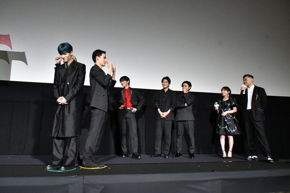 ＜映画『OUT』完成披露上映会＞（2023年10月1日／Ⓒ2023『OUT』製作委員会）