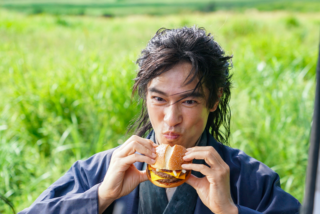 「サムライマック」新TV-CM撮影エピソードカット