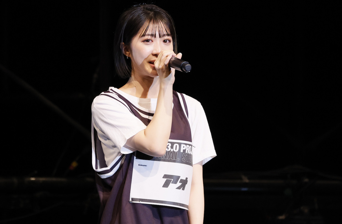 アオ＜IDOL3.0 PROJECT 最終合格者発表イベント＞渋谷ヒカリエ ヒカリエホールA（2023年10月7日／©OVERSE）