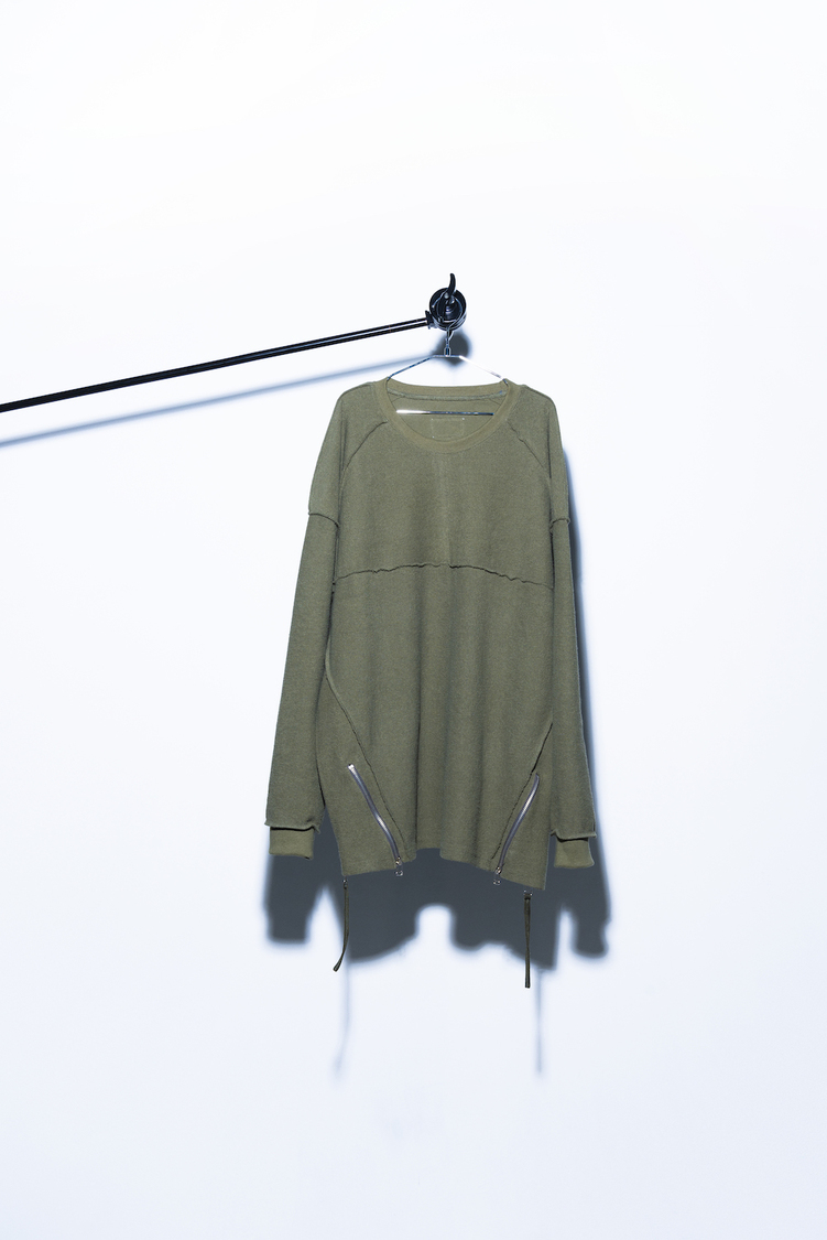 『mILLELIz original pile zipper sweat』