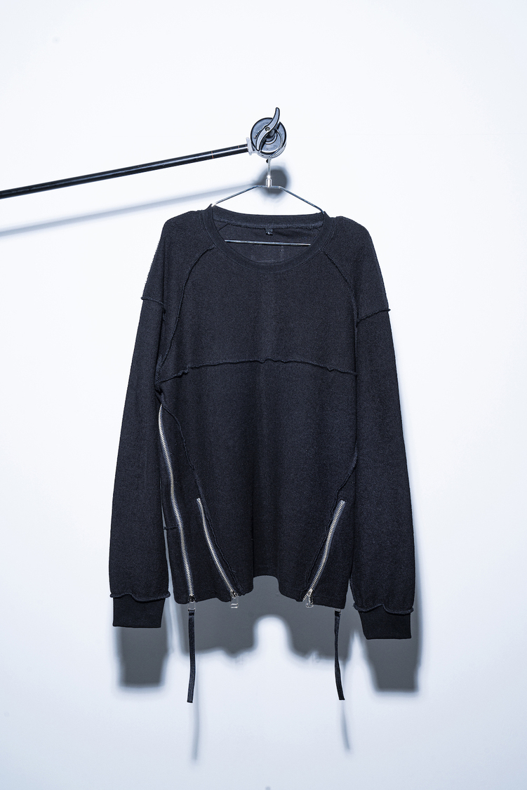 『mILLELIz original pile zipper sweat』