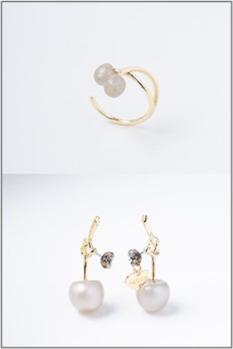 KidsLOVE ノットチェリーリング、KidsLOVEノットチェリーピアス