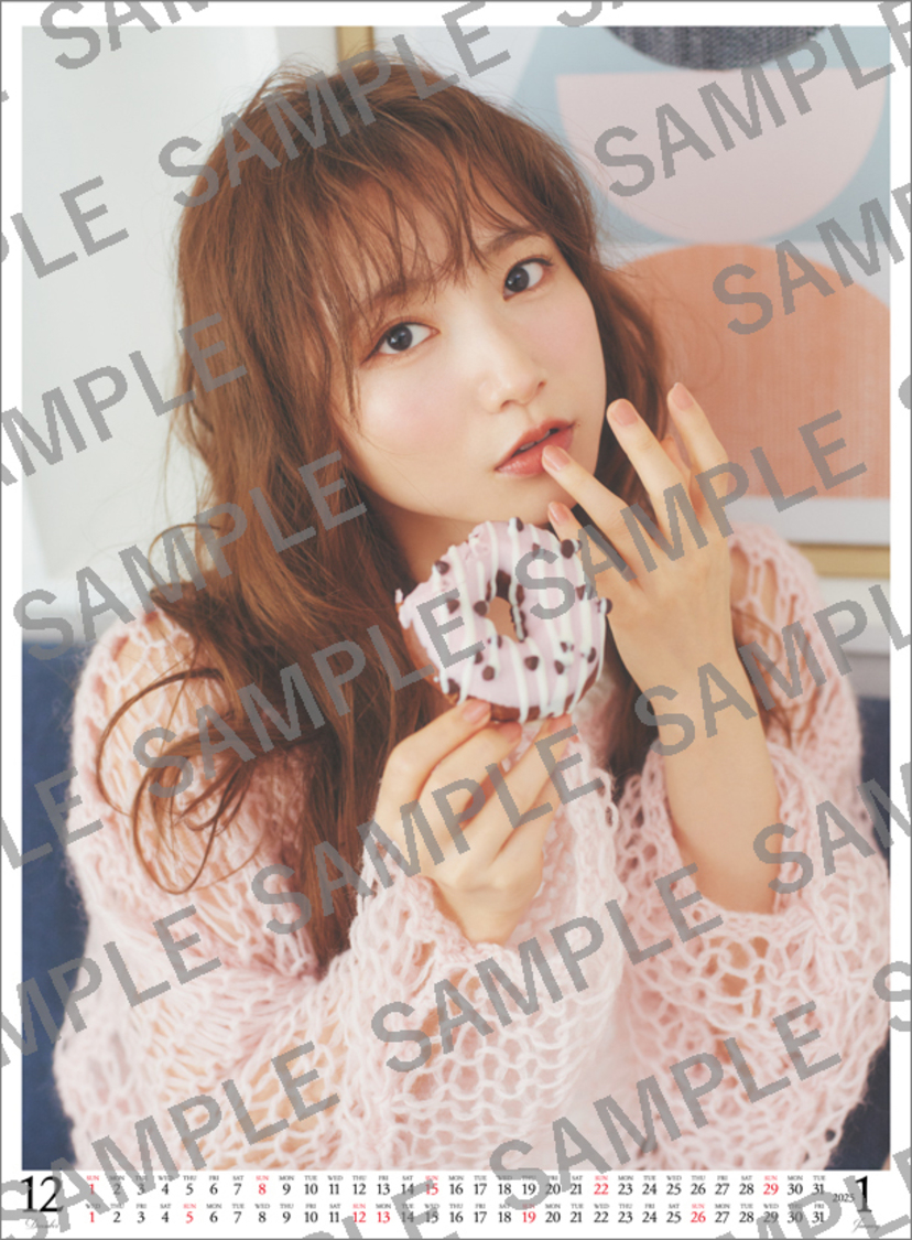 青山なぎさ2024カレンダー12-1月