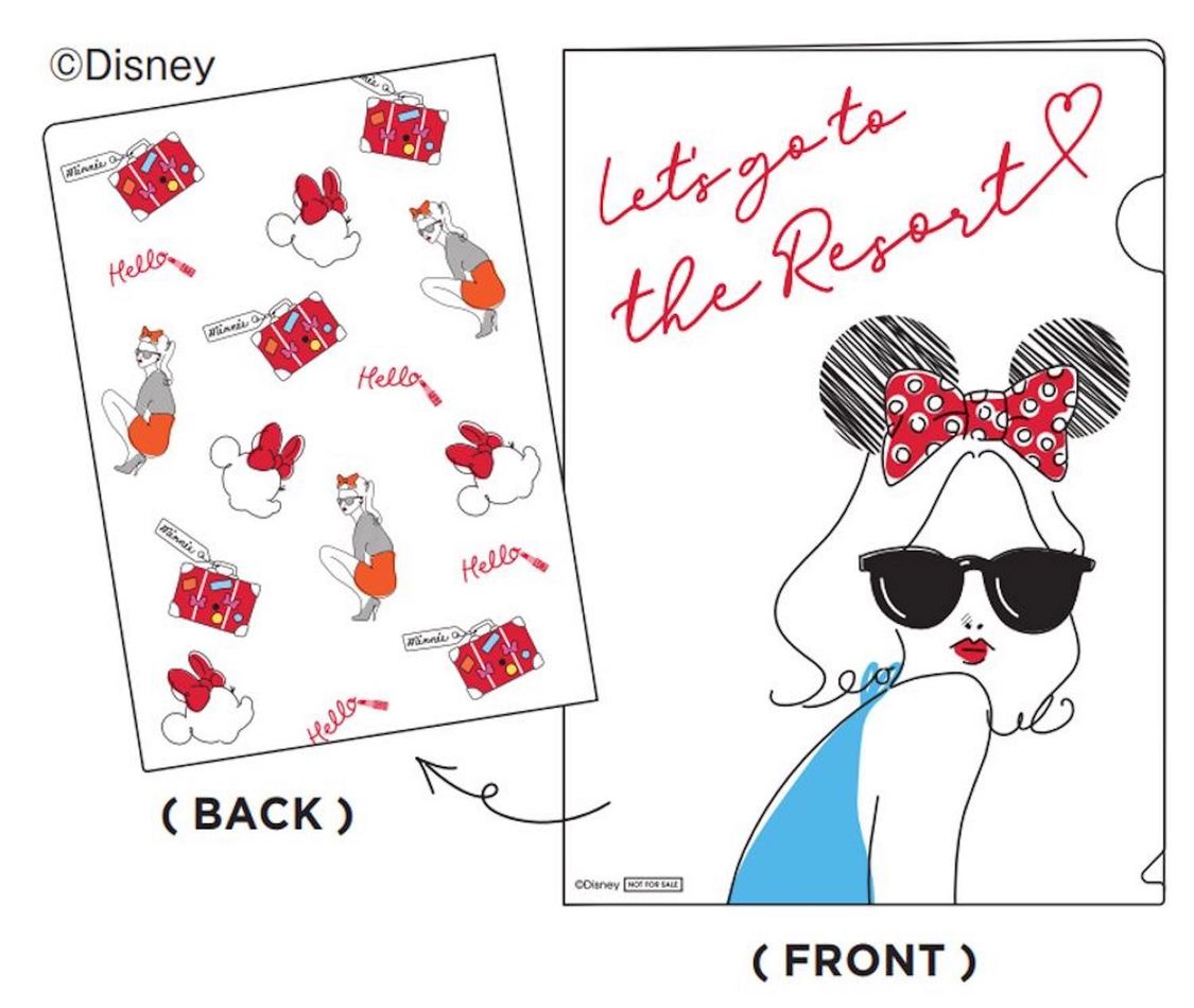 『ゼクシィ海外ウエディング 2024 Spring&Summer』付録【ミニーマウス】クリアファイル