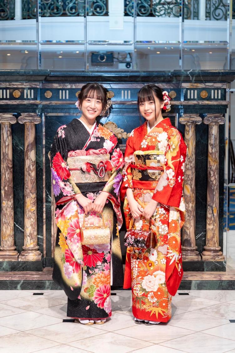 木本優菜、喜多花恵（NGT48）＜成人式＞新潟縣護國神社（2023年12月25日／©︎Flora）