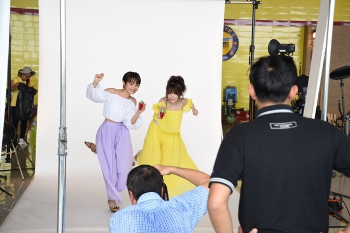 新CM「愛とれいなの冒険」編 撮影風景