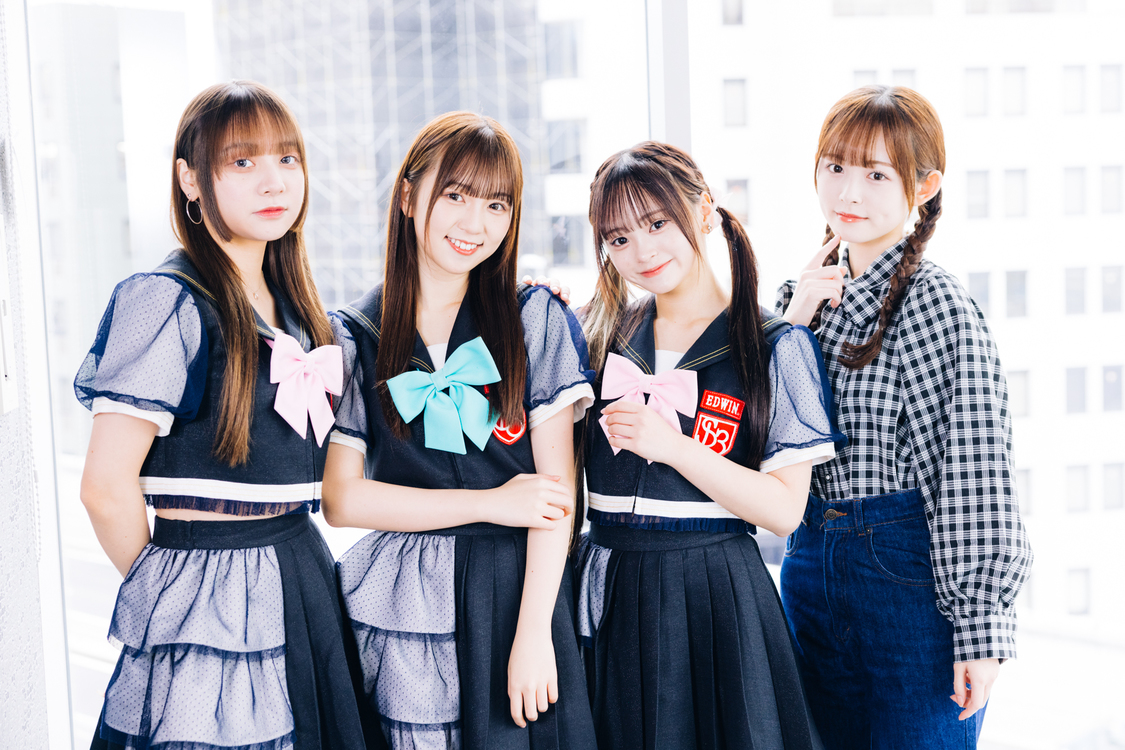 左から、吉田羽花、吉田佳音、戸田梨杏、三好佑季