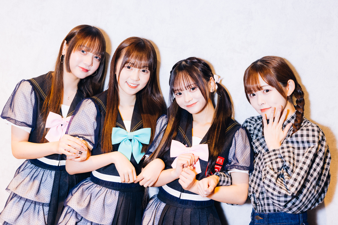 左から、吉田羽花、吉田佳音、戸田梨杏、三好佑季