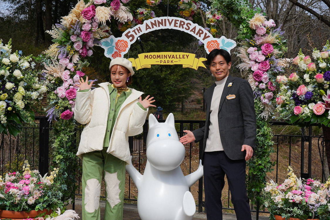 王林『ムーミンバレーパーク』＜5TH ANNIVERSARY＞プレスプレビューイベント（2024年2月29日）