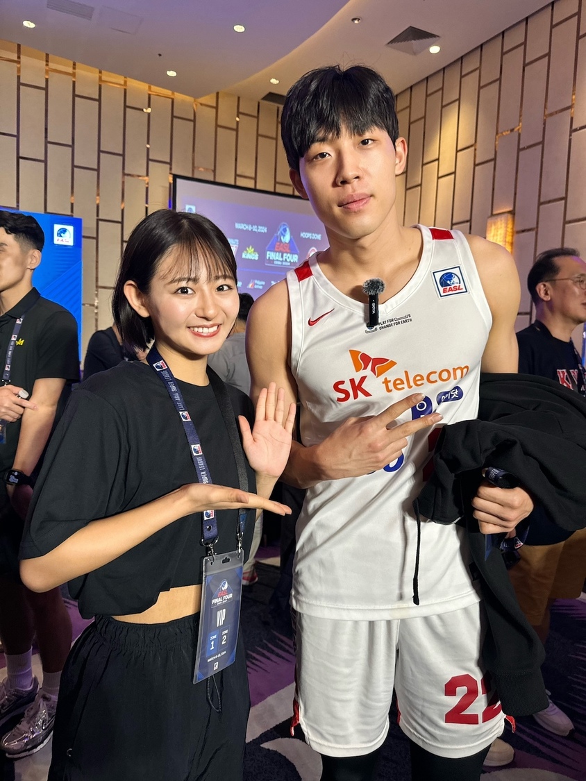  すみぽん（高倉菫）＆ソウルSKナイツ：オ・ジェヒョン選手