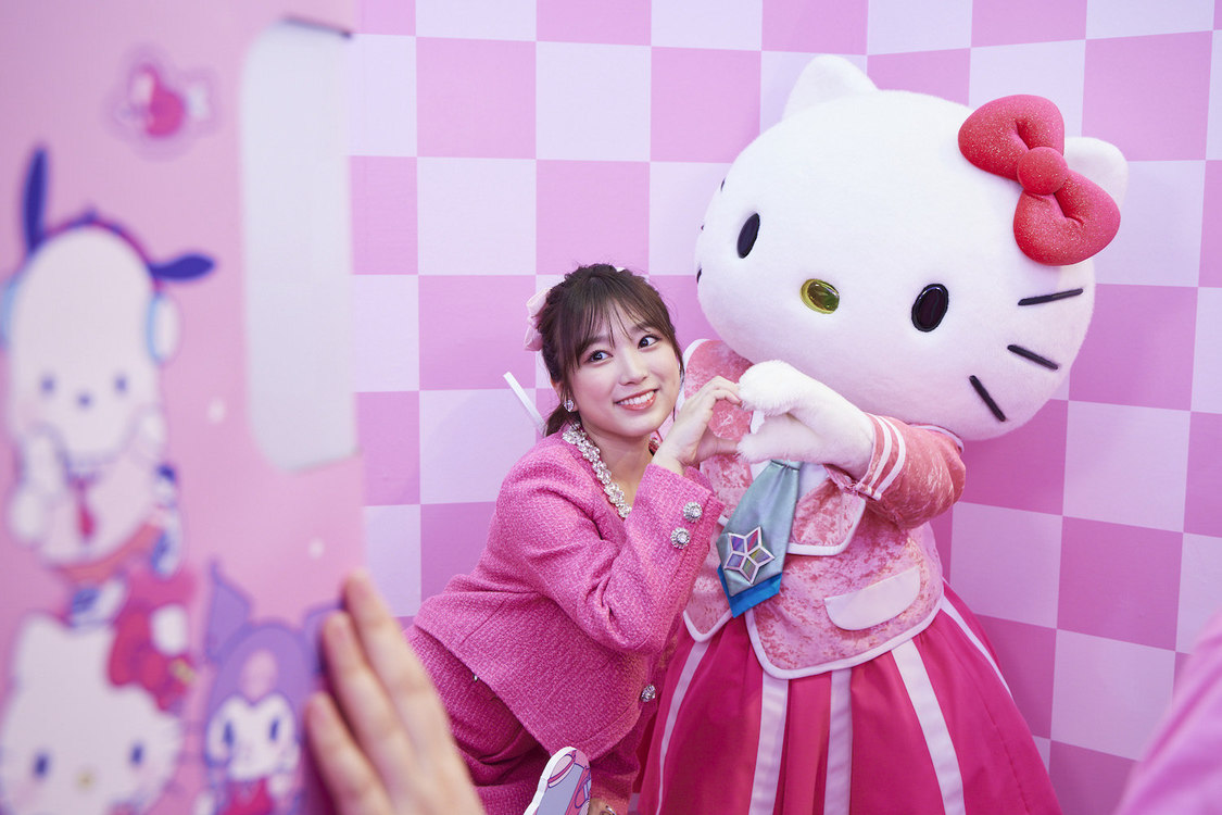 矢吹奈子＜Sanrio Lovers Party（サンリオラバーズパーティ）＞メディア向け発表会（2024年3月15日／© 2024 SANRIO CO.,LTD. 著作(株)サンリオ）