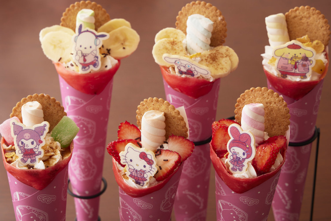 SANRIO CAFEで人気のクレープもイベントでデザインに（© 2024 SANRIO CO.,LTD. 著作(株)サンリオ）