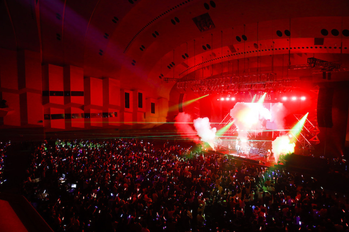 特撮 with イヤホンズ｜＜EVIL LINE RECORDS 5th Anniversary FES.“EVIL A LIVE” 2019＞（写真提供：キングレコード）