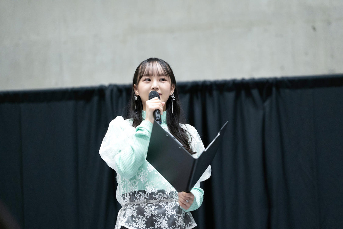 福田朱里＜STU48 10thシングル「君は何を後悔するのか？」劇場盤発売記念イベント直接会ってお話しができる！「個別お話し会」＆「2ショット写真会」＞幕張メッセ（2024年3月20日／ⒸSTU）
