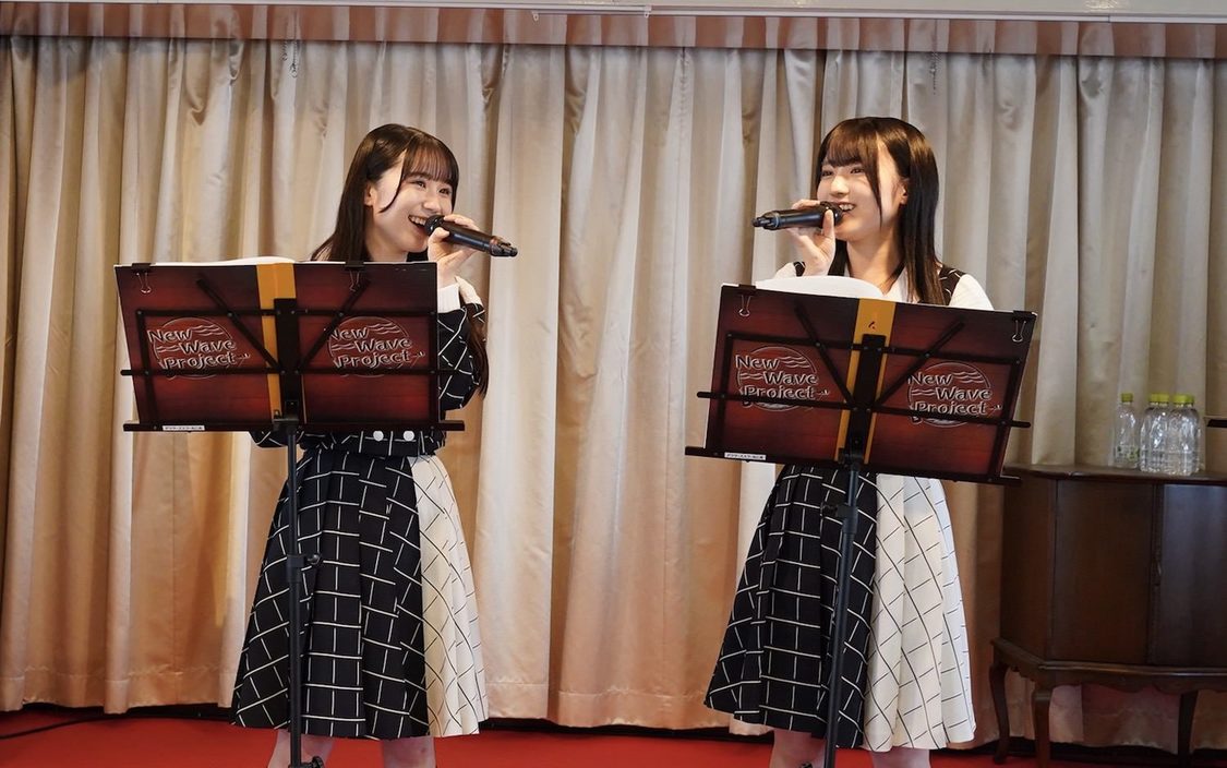 岡田あずみ、久留島優果＜New Wave Project presents　祝！2.5期研究生昇格決定記念イベント「出航」＞広島ベイクルーズ銀河（2024年3月25日／ⒸSTU）