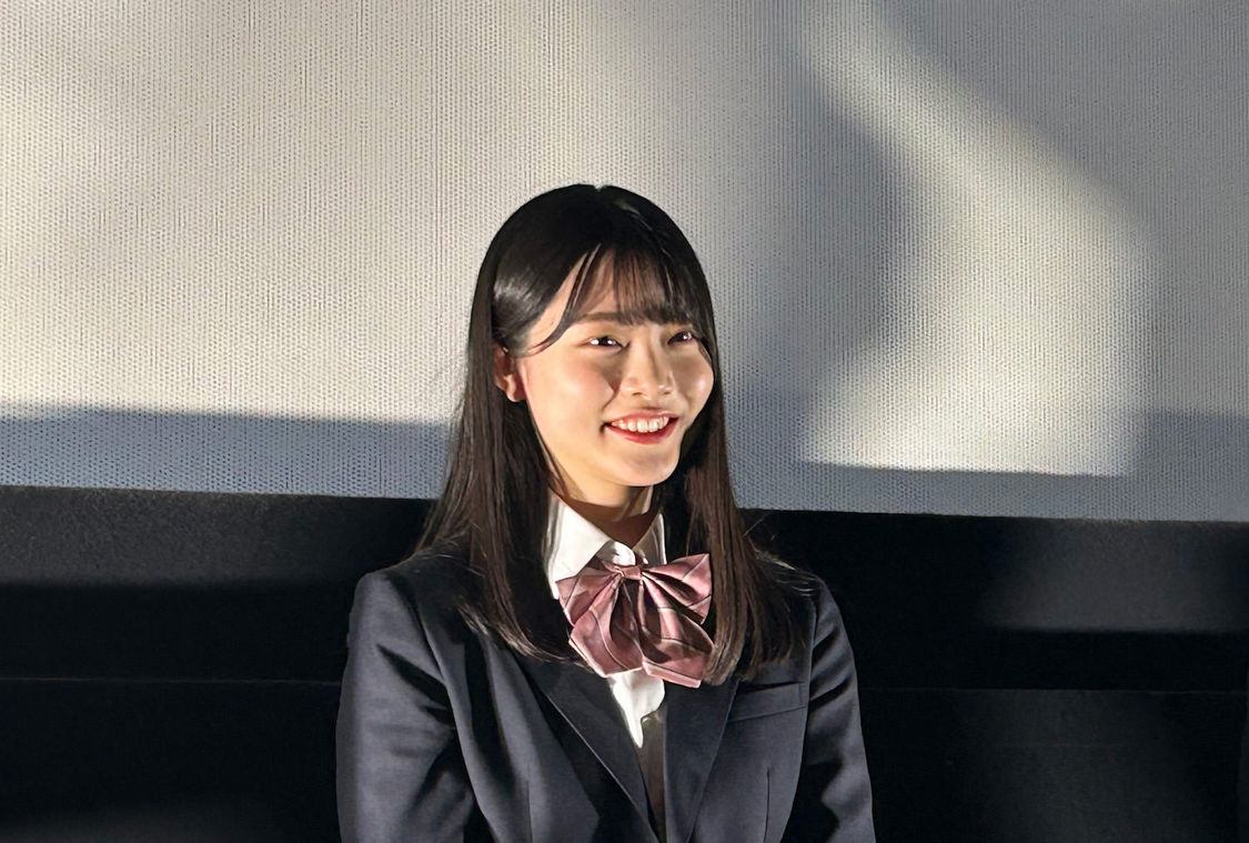 小越春花＜映画『こころのふた〜雪ふるまちで〜』初日舞台挨拶＞ユナイテッド・シネマ新潟（2024年3月29日）