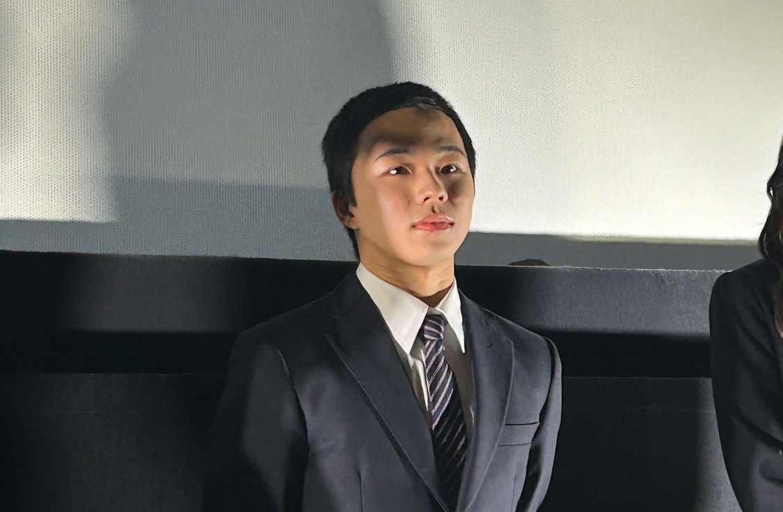 下川恭平＜映画『こころのふた〜雪ふるまちで〜』初日舞台挨拶＞ユナイテッド・シネマ新潟（2024年3月29日）