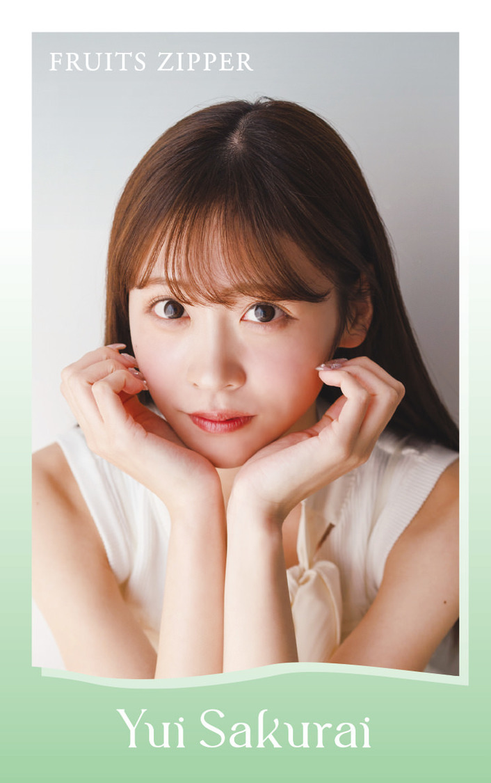 『B.L.T.2024年6月号』セブンネットショッピング購入特典ミニフォトカード【櫻井優衣（FRUITS ZIPPER）】
