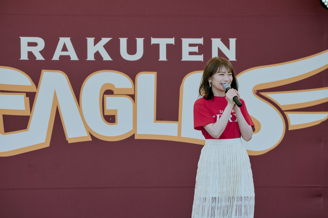 秋元真夏 東北楽天ゴールデンイーグルス対千葉ロッテ戦＜アサヒスーパードライデー＞PRイベント（2024年5月3日）