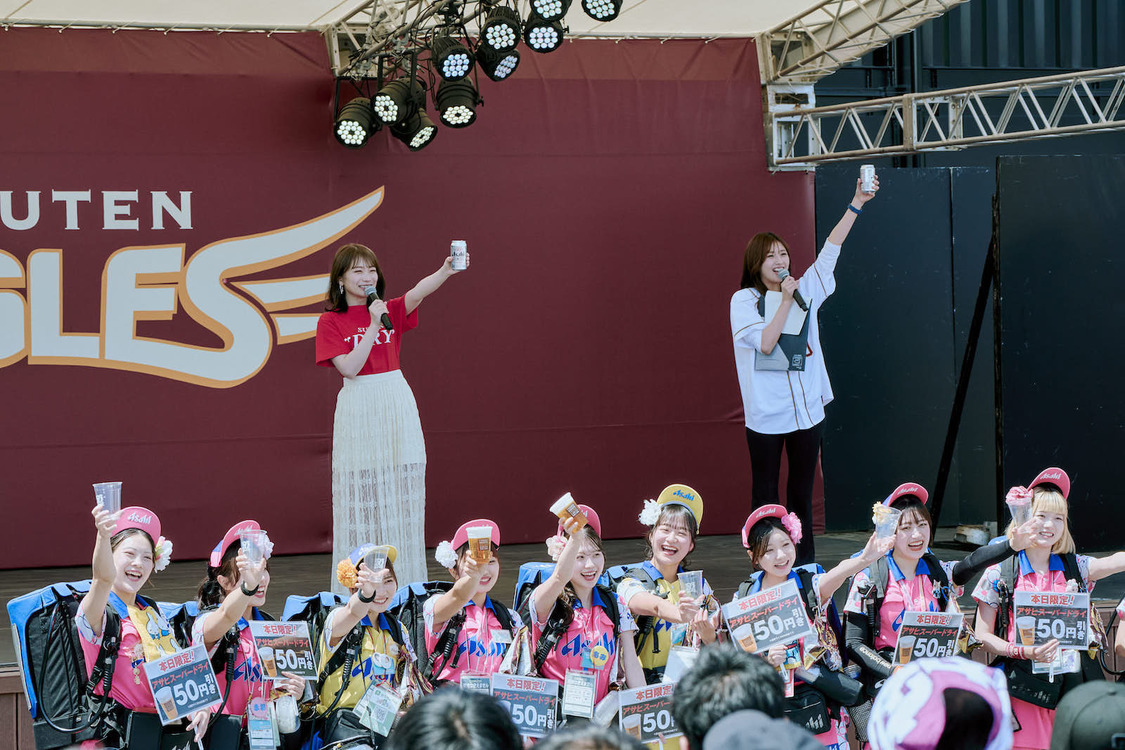 秋元真夏 東北楽天ゴールデンイーグルス対千葉ロッテ戦＜アサヒスーパードライデー＞PRイベント（2024年5月3日）