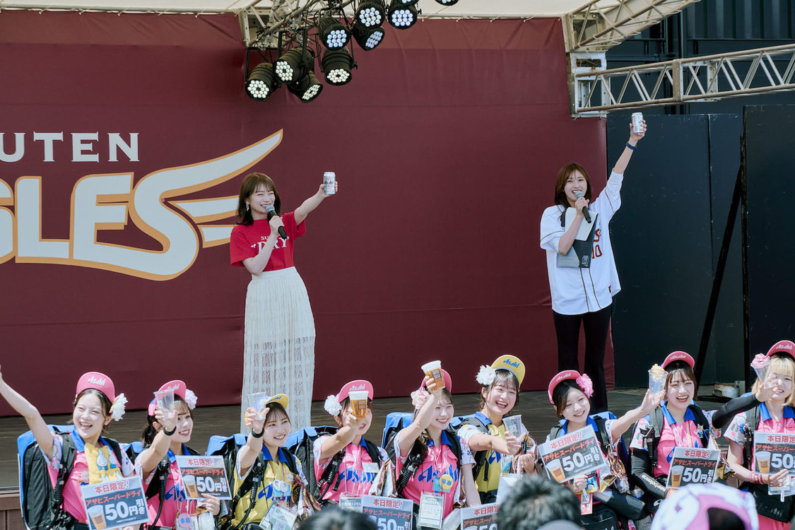 秋元真夏 東北楽天ゴールデンイーグルス対千葉ロッテ戦＜アサヒスーパードライデー＞PRイベント（2024年5月3日）