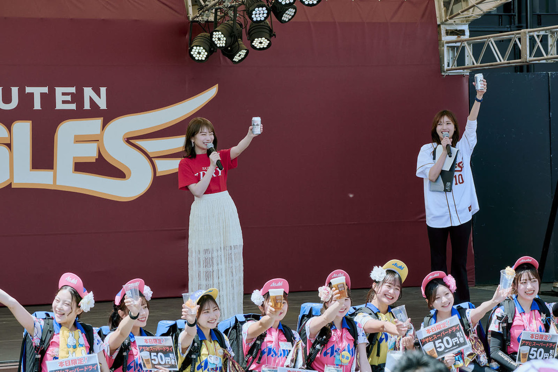 秋元真夏 東北楽天ゴールデンイーグルス対千葉ロッテ戦＜アサヒスーパードライデー＞PRイベント（2024年5月3日）