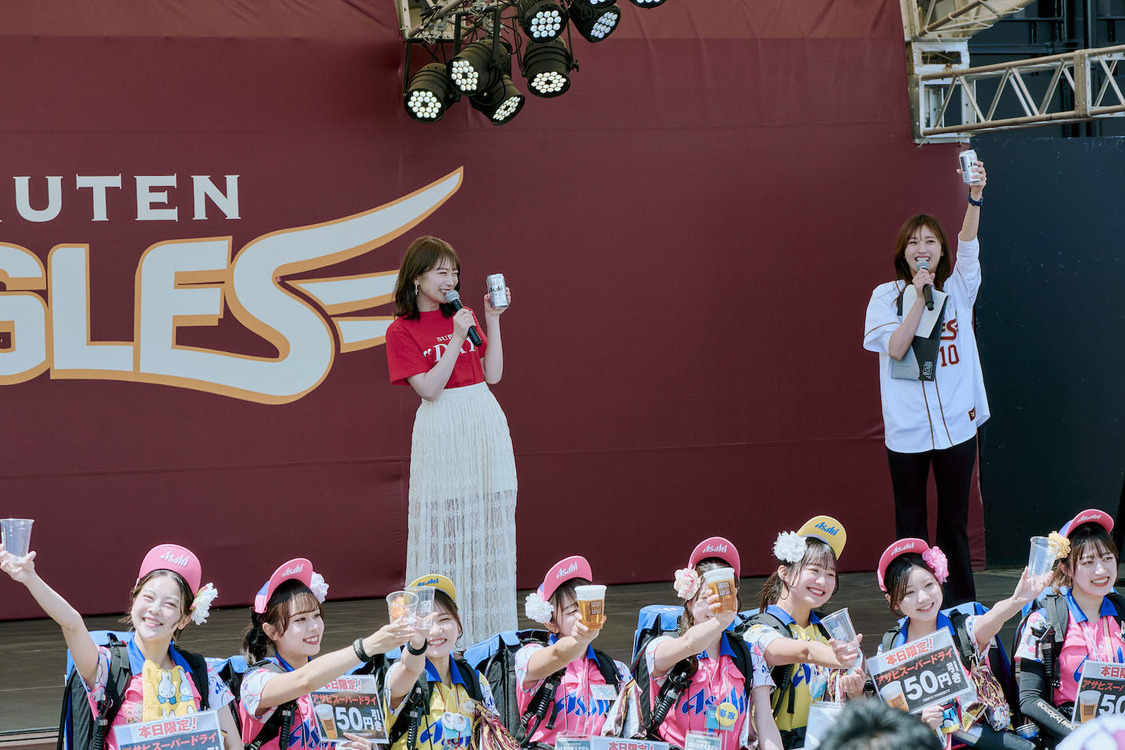 秋元真夏 東北楽天ゴールデンイーグルス対千葉ロッテ戦＜アサヒスーパードライデー＞PRイベント（2024年5月3日）