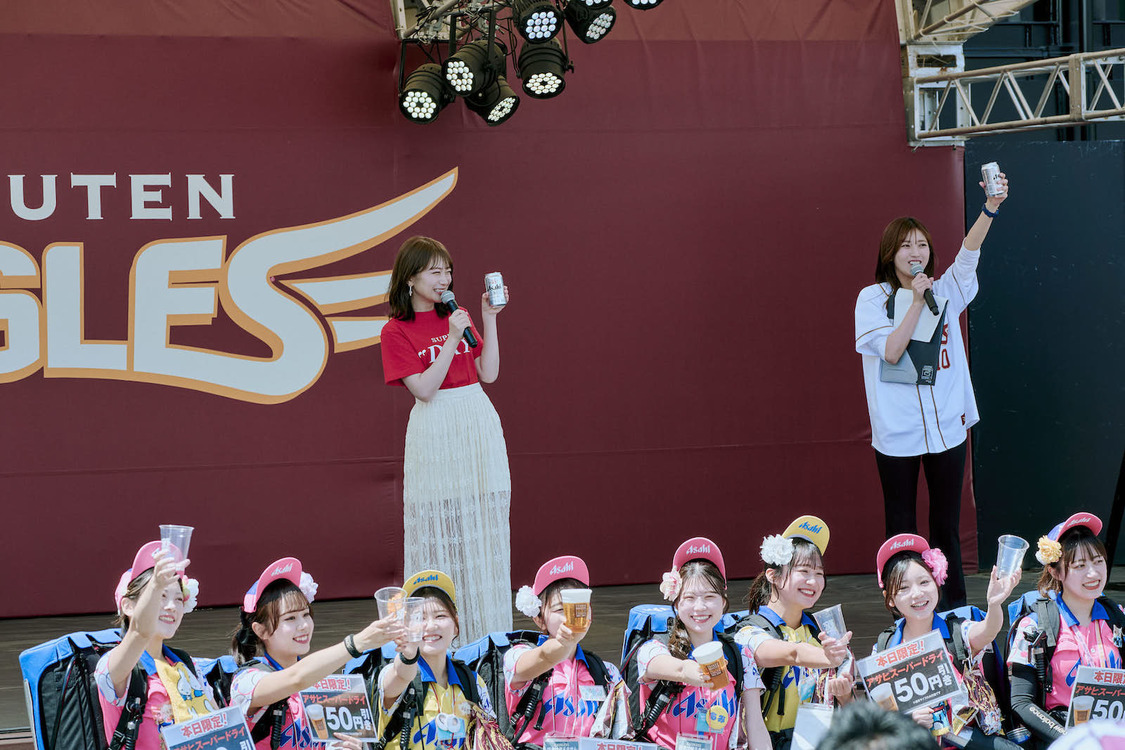 秋元真夏 東北楽天ゴールデンイーグルス対千葉ロッテ戦＜アサヒスーパードライデー＞PRイベント（2024年5月3日）