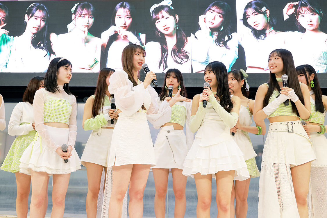 Juice=Juice＜18thシングル「トウキョウ・ブラー／ナイモノラブ／おあいこ」発売記念ミニライブ＆お見送り会イベント＞サンシャインシティ噴水広場（2024年5月15日）