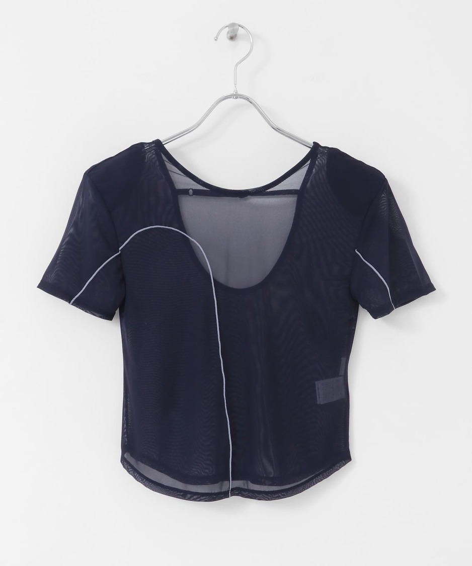 バックオープンメッシュTEE