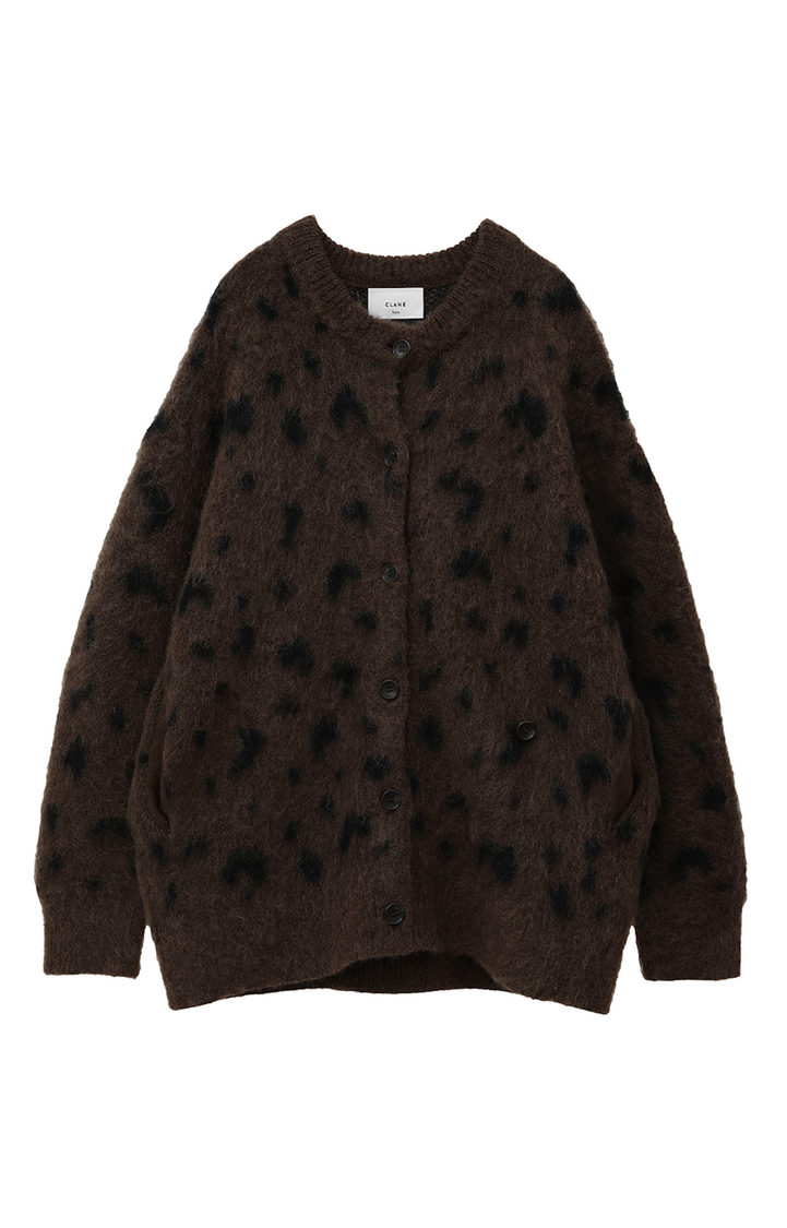 SuzuHirose × CLANE MOHAIR LOOSE KNIT CARDIGAN