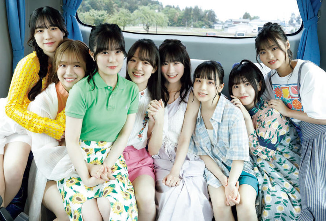 『B.L.T.2024年7月号』セブンネットショッピング購入特典ポストカード【佐藤海里＆真下華穂＆北村優羽＆杉本萌＆喜多花恵＆南川遥香＆奥村百花＆関野山凪（NGT48）】