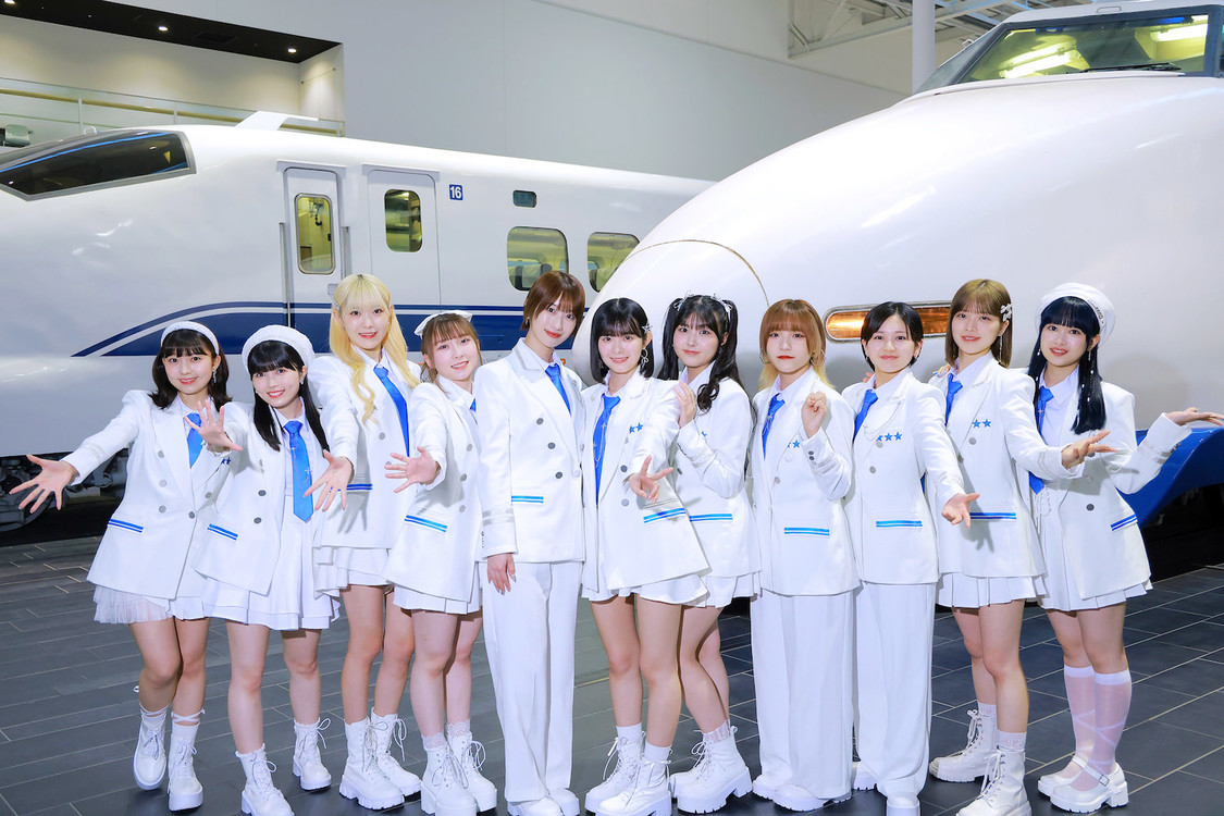 BEYOOOOONDS＜ニューシングル「灰 to ダイヤモンド/Go City Go/フックの法則」メディア取材会＞リニア・鉄道館