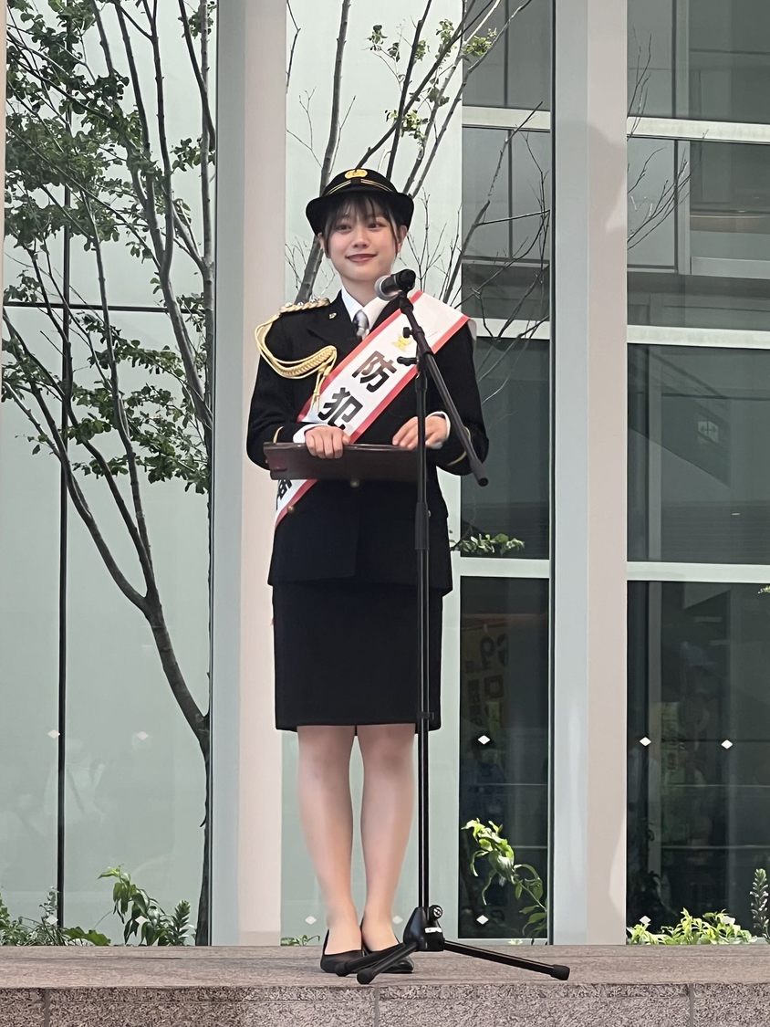 森山未唯＜世代を超えた防犯フェスタ 〜みんなで学ぼうくらしの安全〜＞横浜市役所 アトリウム（2024年6月1日）