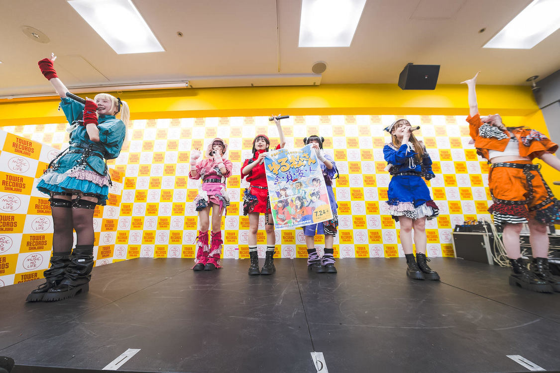 ＜ゆるめるモ！の再逆襲[Re:Counterattack]＞タワーレコード新宿店9F（2024年5月19日）