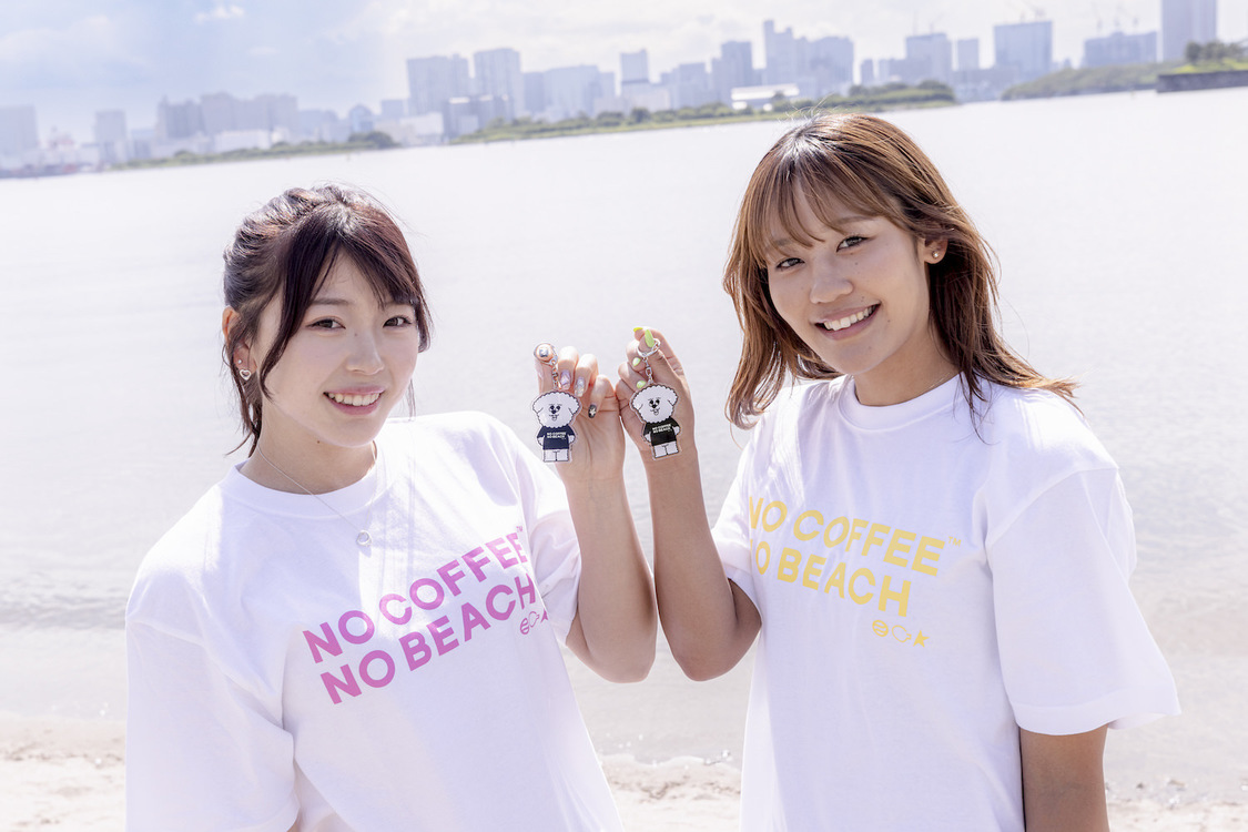 衣笠乃愛、菊地真結＆「NO COFFEE × BVT エヌオくん キーチェーン」