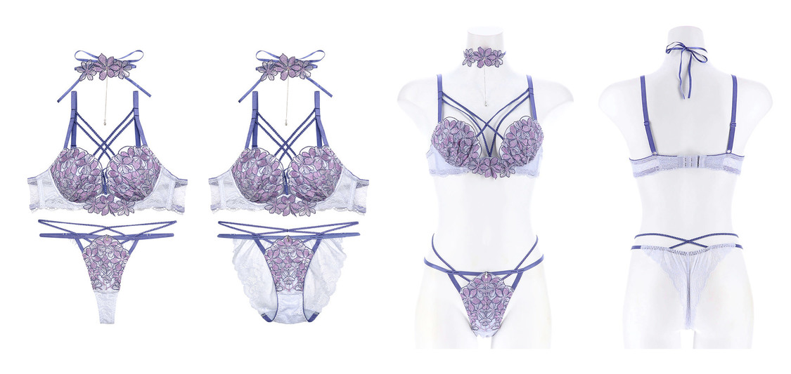 Sparkle Margaret Cord Bra&Shorts&Choker