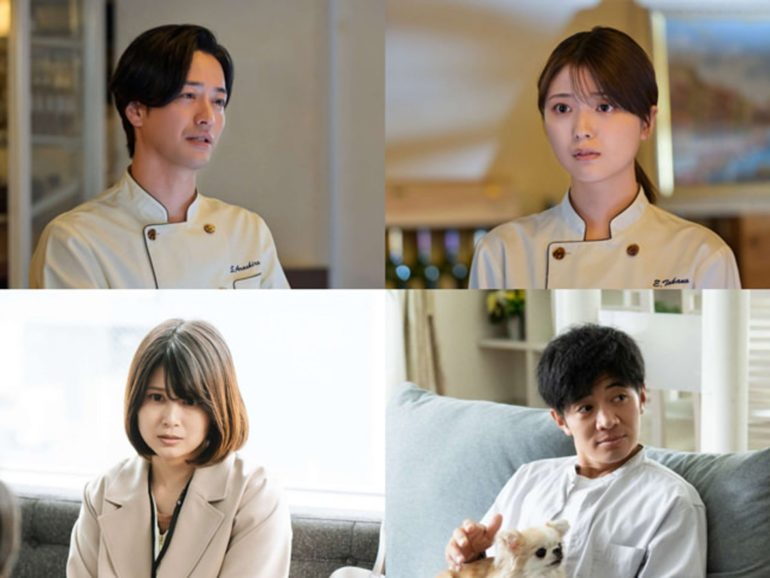 左上から：竹財輝之助、工藤美桜／左下から：佐津川愛美、和田正人（（C）フジテレビ）